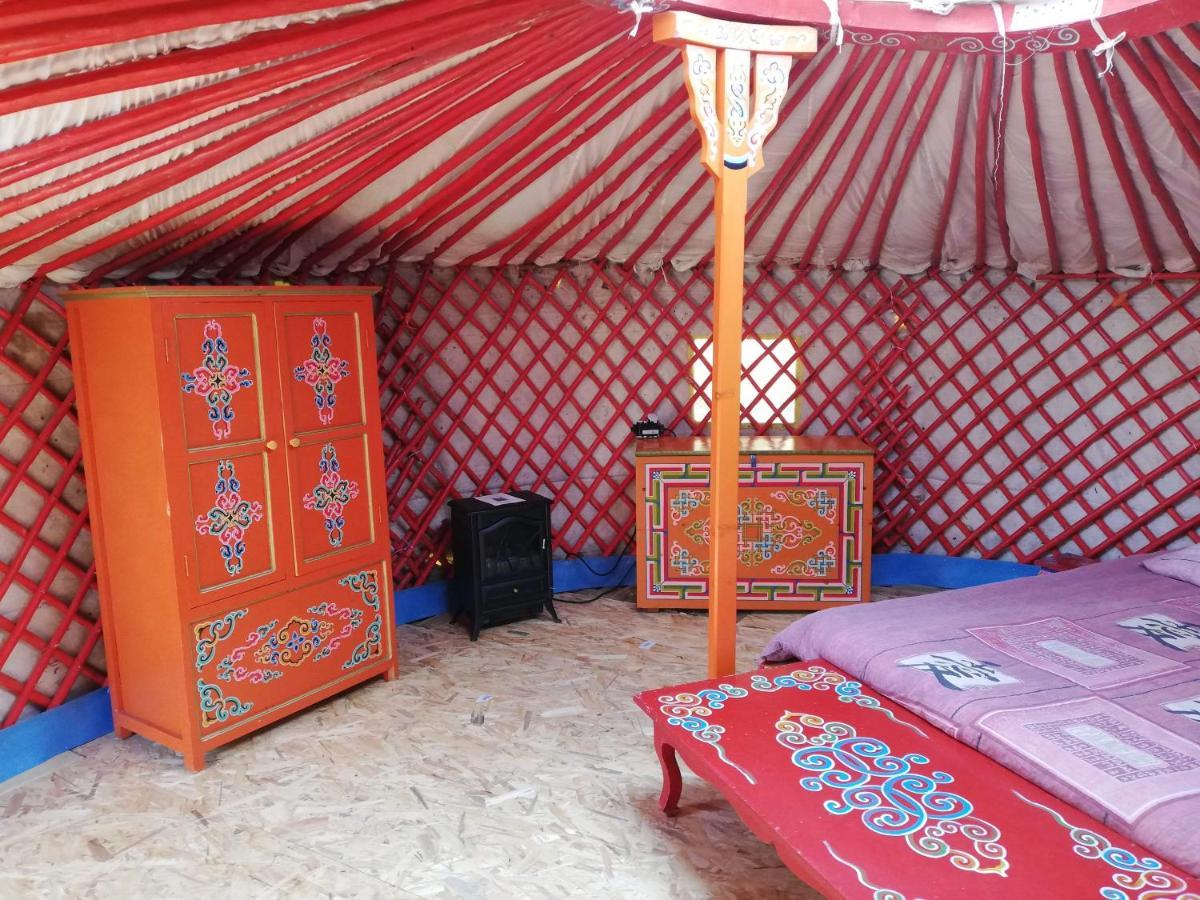Yourte mongole véritable Montcaret Extérieur photo
